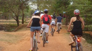 Fietsen in Cambodja