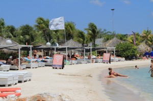 Gezellige cabana beach curacao