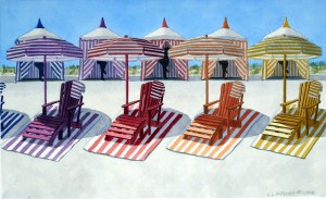 Cabana beach strandstoelen in curacao