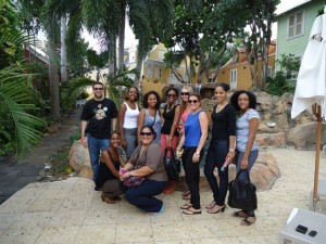 Met een groep op stage curacao